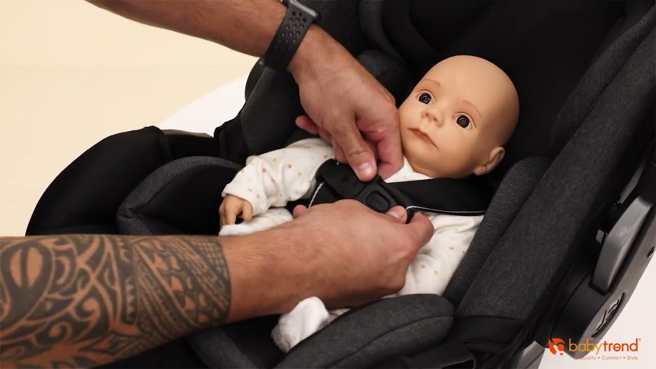 Installing in Rear Facing Using Lap Shoulder Belt for Baby Trend Secure-Lift Infant Car Seat