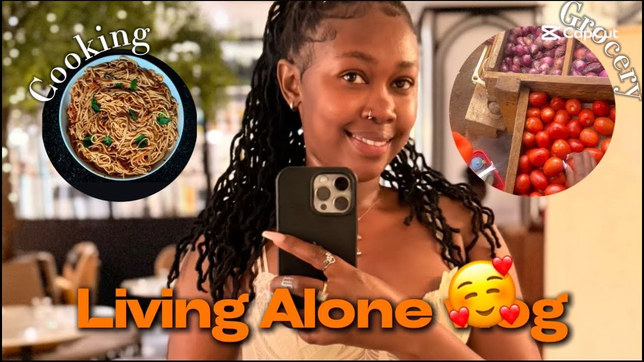 Living Alone Vlog🪴//Grocery Shopping and Cooking vlog.