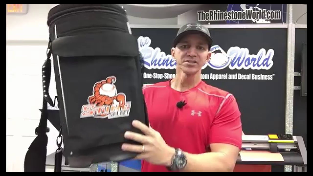 Heat Pressing Outside the Box Idea for a Custom Baseball Bag