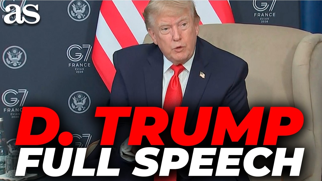 TRUMP FULL STATEMENTS at G7: Iran deal, Qatar meeting and nuclear warning