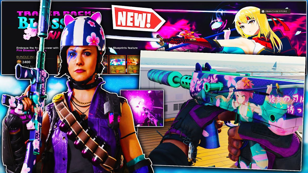 the NEW TRACER PACK BLOSSOM ANIME in COLD WAR & WARZONE! (PINK BLOSSOM TRACERS 🔥)