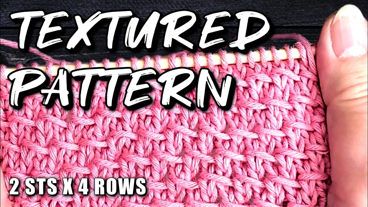 Easy 2‑Stitch Texture That Never Curls #203