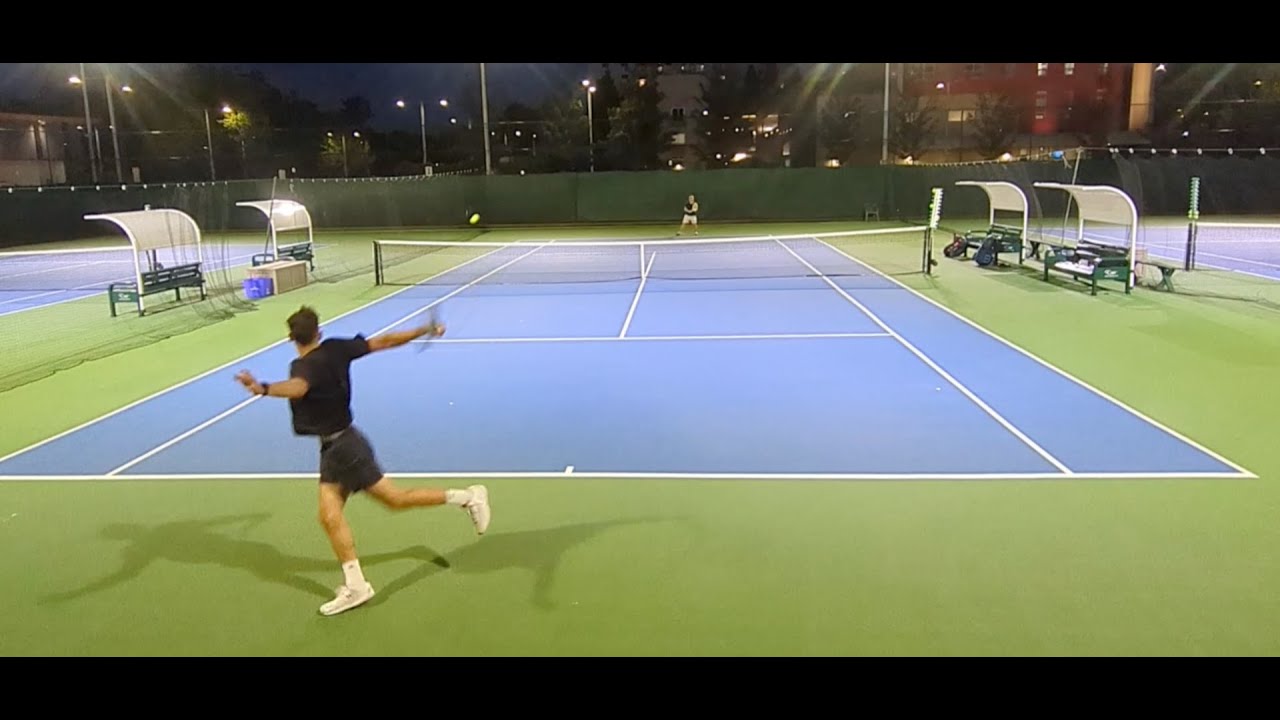 Getting revenge against a 4.0 club player... or not. Men's Singles Tennis Match