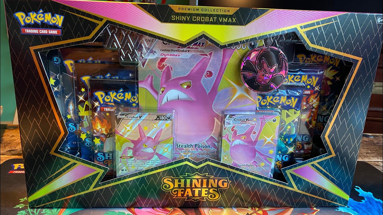 Pokemon Shiny Crobat VMax box opening! Best box ever! 🔥😱✨