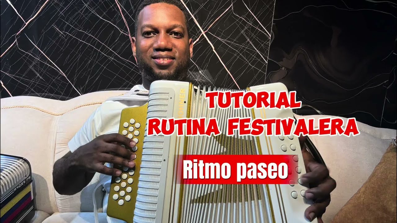 tutorial rutina festivalera. Ritmo de paseo rápido. (Cristian Medrano) acordeón ￼