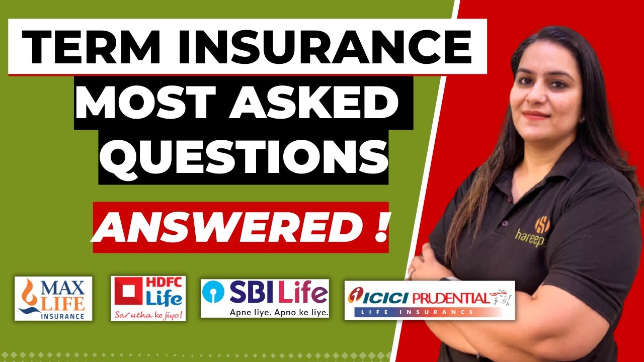 Term Insurance Most Asked Questions ANSWERED | Term Insurance FAQs | Gurleen Kaur Tikku