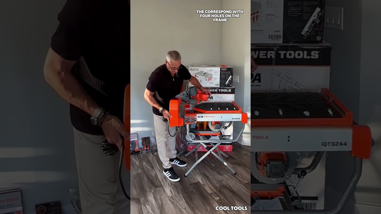 Waterless Tile Saw?  NO MORE DUST!