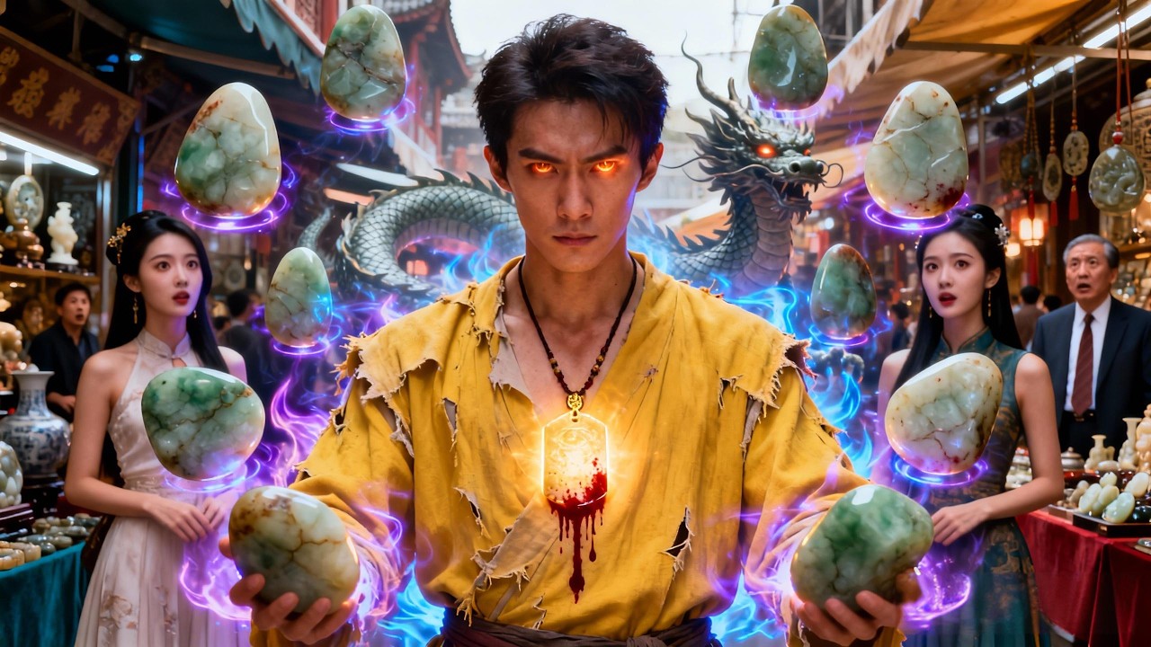 窮小夥進城打工還吃不飽肚子，打碎玉佩卻意外得到老祖宗賜予的透視神眼，從此在古董市場日入千萬！#短劇 #短劇推薦 #drama
