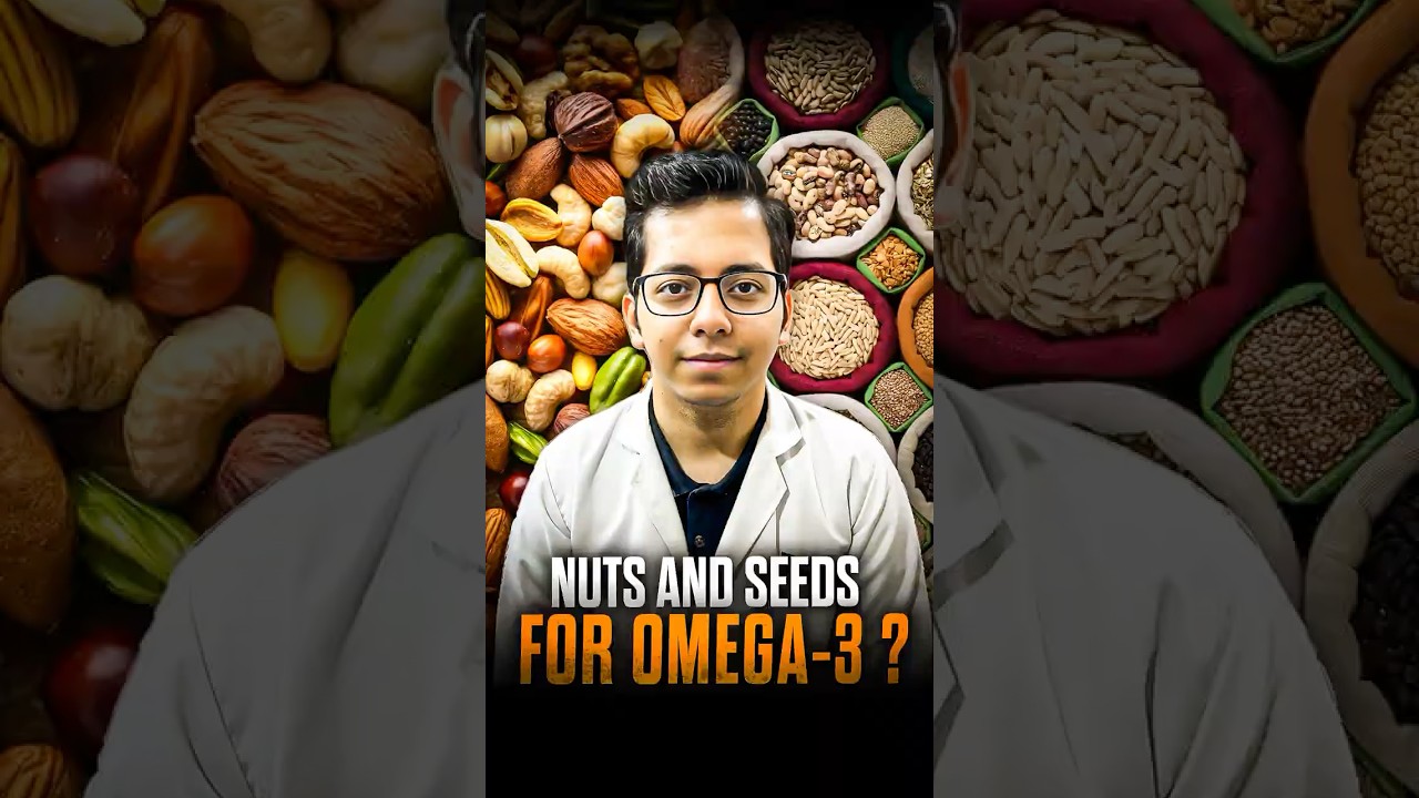 Are Nuts and Seeds good for Omega-3 ? | Dt.Bhawesh | #diettubeindia #dietitian #shorts