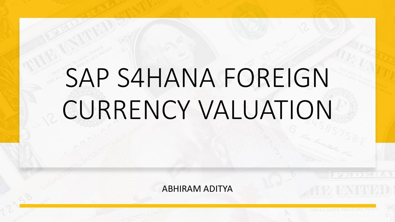 SAP S4HANA Foreign Currency Valuation | Simulation Ledger | AC SAP Consulting