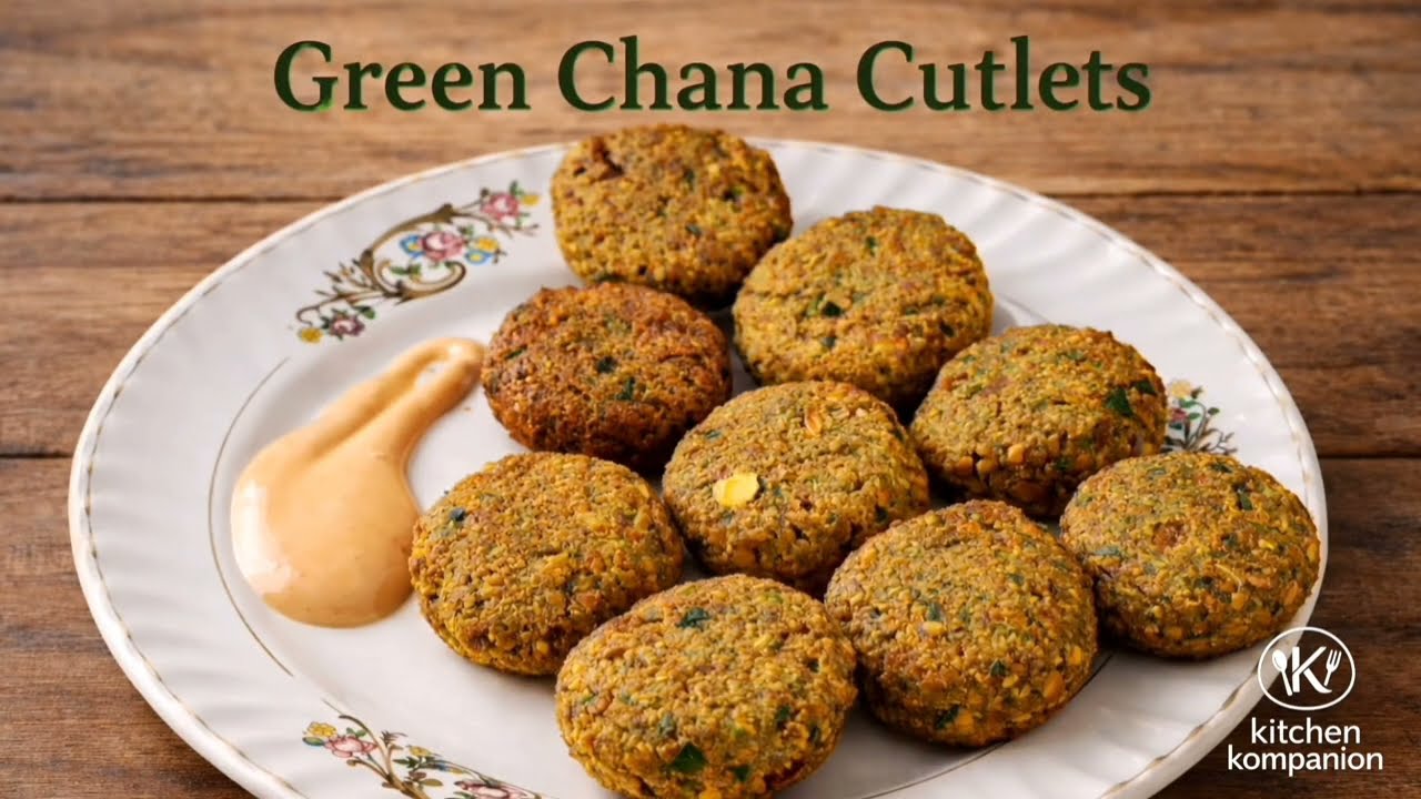 Green Chana Cutlets#recipe 