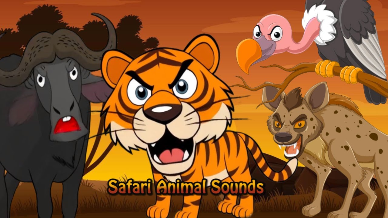 Safari Animal Sounds Song | Animal Sounds Song For Kids | Wild Animal Names And Sounds For Children