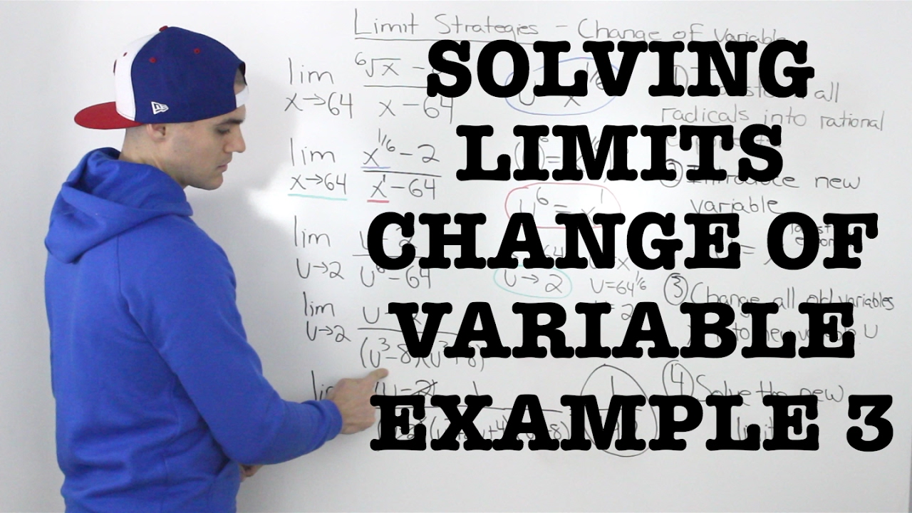 MCV4U (1.5) - Solving Limits with Change of Variable Example 3 - calculus