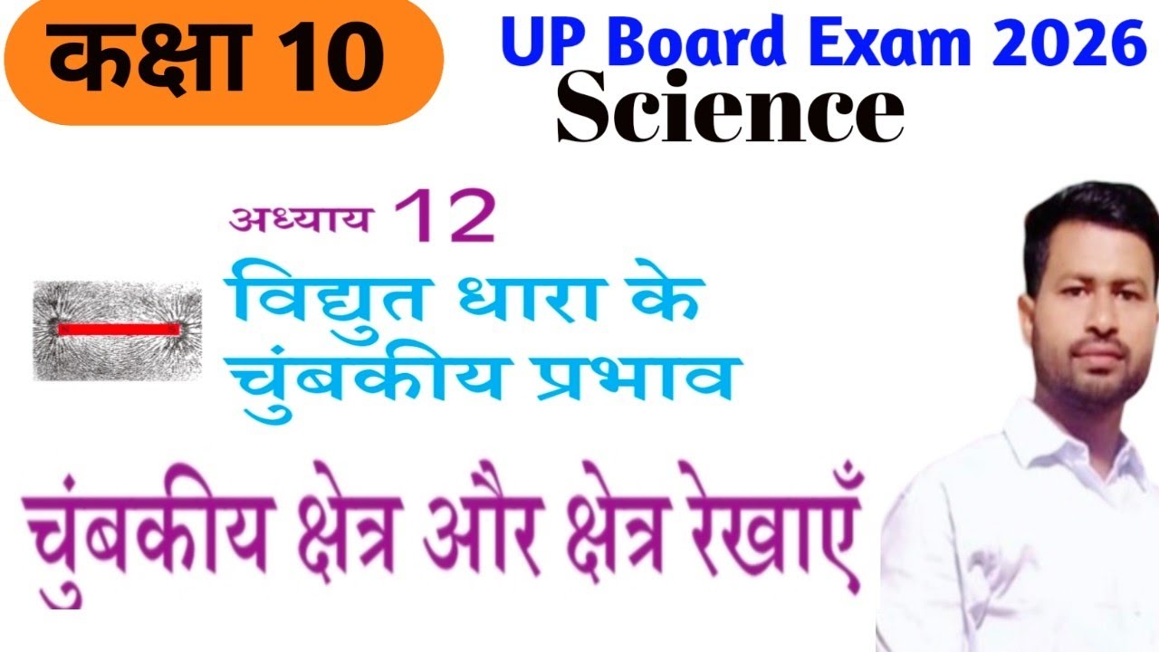 विद्युत धारा का चुंबकीय प्रभाव।। चुंबकीय क्षेत्र (B) , सूत्र तथा मात्रक।। Class 10 Science NCERT 