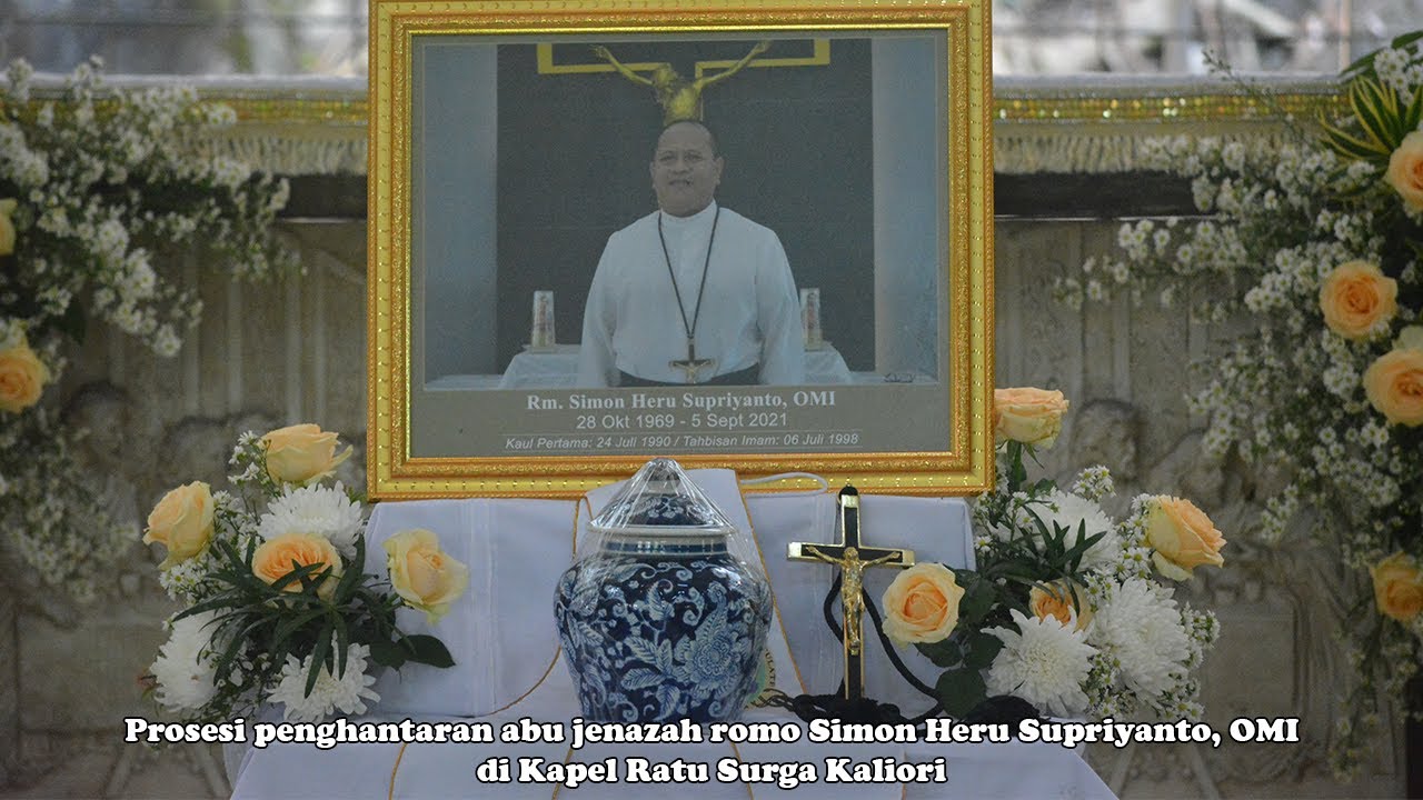Prosesi penghantaran dan pemakaman abu jenazah Romo Simon Heru Supriyanto, OMI