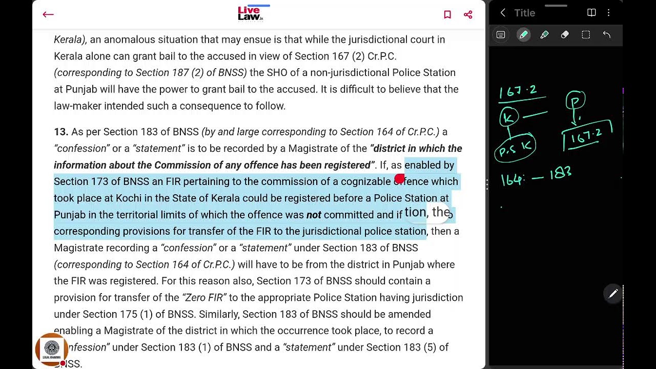 Zero FIR:  Issue with new criminal law