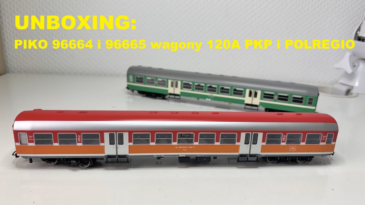 UNBOXING: PIKO 96664 i 96665 wagony 120A PKP i POLREGIO