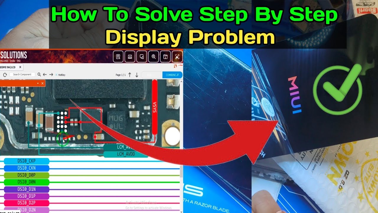 Redmi 9a/9 no light no graphics problem 