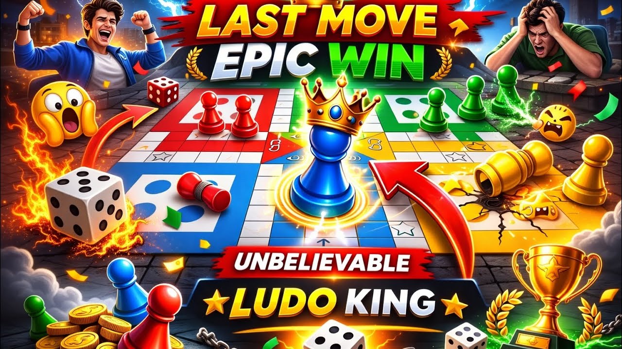 Last Move में सबको हरा दिया 😱 | Ludo King Gameplay इतना Close Match कभी नहीं देखा 😳 | Ludo King Win”