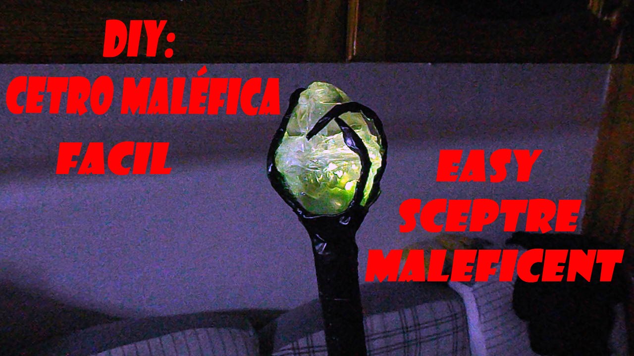 DIY: SUPER FÁCIL CETRO MALÉFICA/ EASY SCEPTRE MALEFICENT