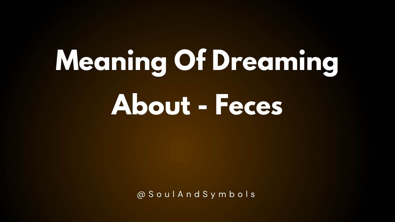 Feces Dream Meaning Explained 🌙