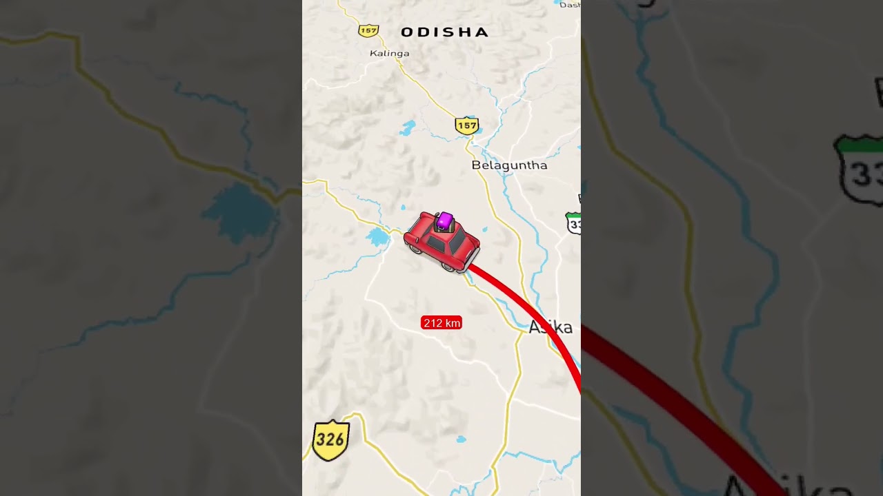 Bhubaneswar to daringbadi by car