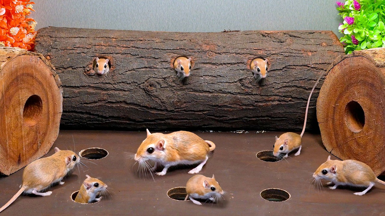 Cat TV Mouse - Wild Mice Hunting Bootcamp &ndash; Non-Stop Hide & Seek and Chase Fun for Cats! - 4k 60 FPS
