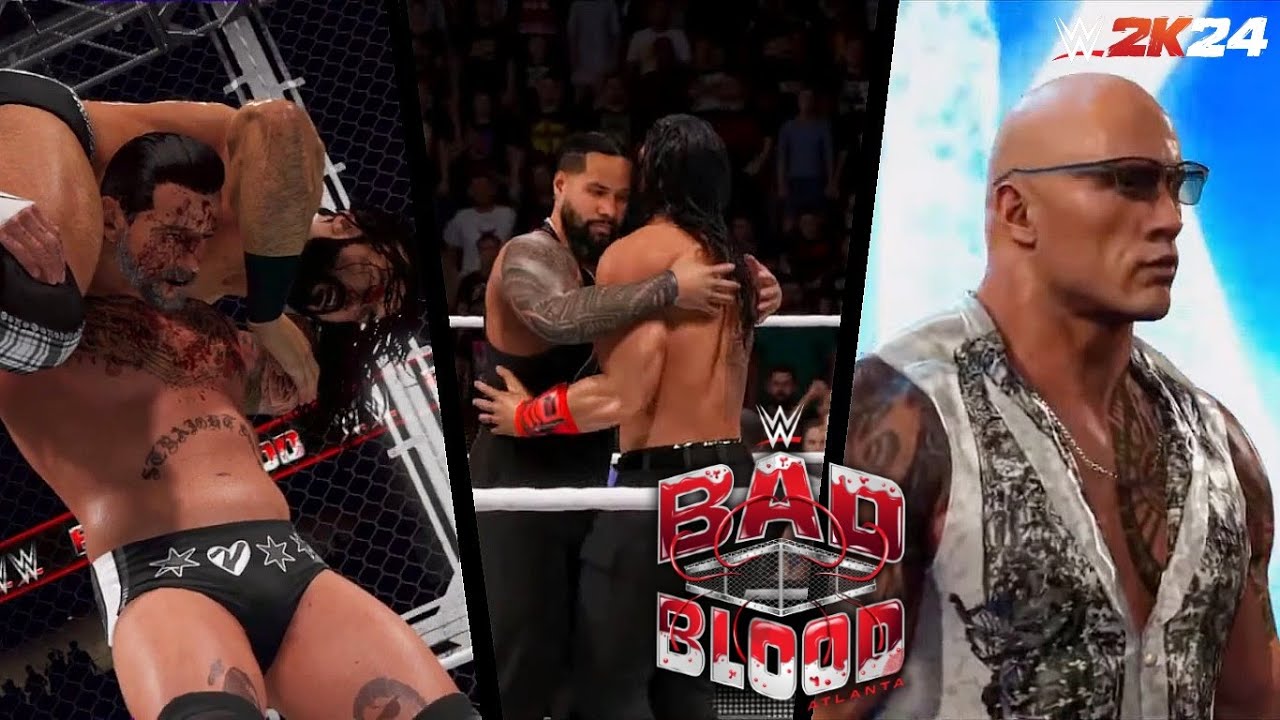 WWE Bad Blood 2024 Full Show Highlights | WWE 2K24 Simulation