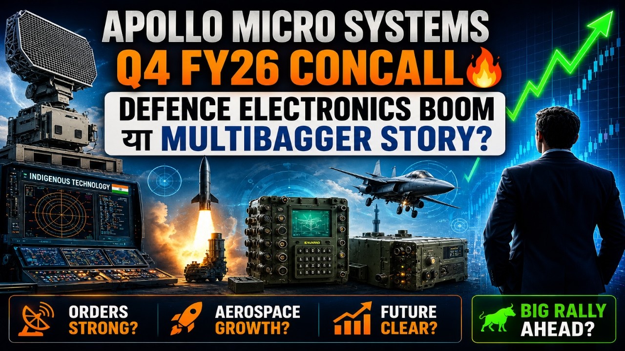 Apollo Micro Systems Q4 FY26 Concall 🔥 Defence Electronics Boom या Multibagger Story? | Hindi