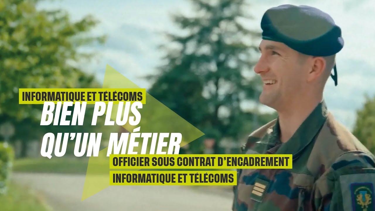 Officier sous contrat encadrement informatique et télécoms : le leader de la tech !