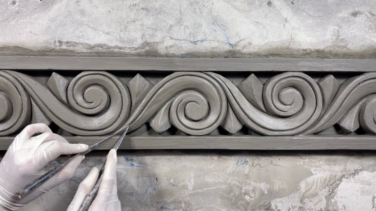 How to make stylized flower vines from cement