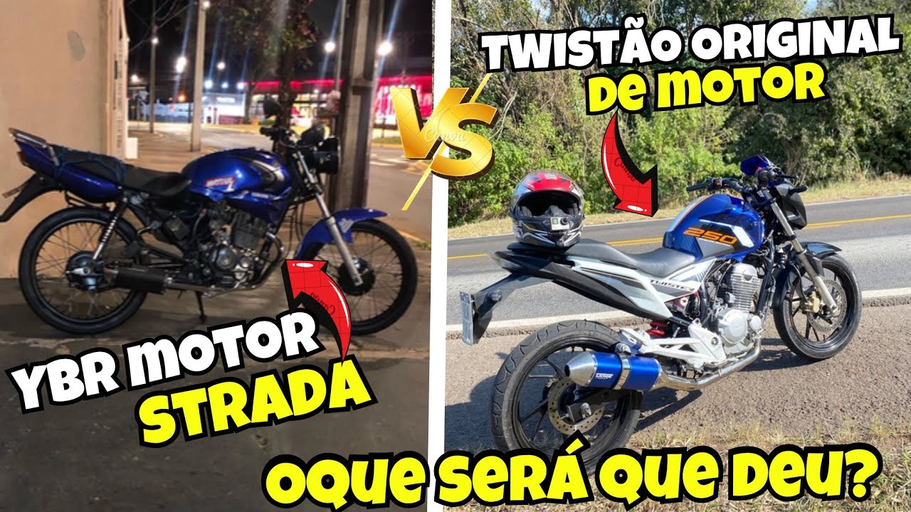 YBR MOTOR DE STRADA INTIMOU A TWISTER PRO RACHA 🚀