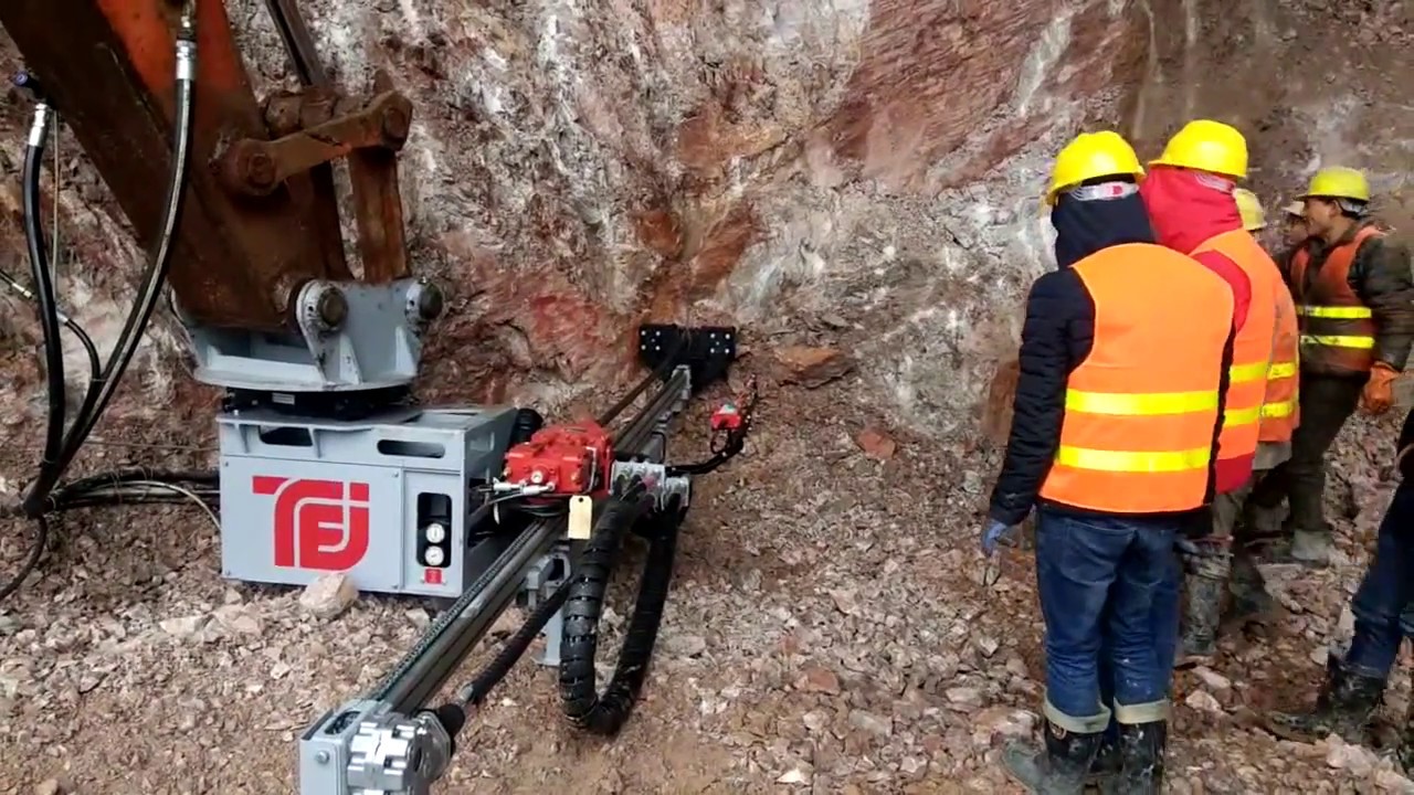 MME260 excavator attachment from TEI ROCK DRILLS