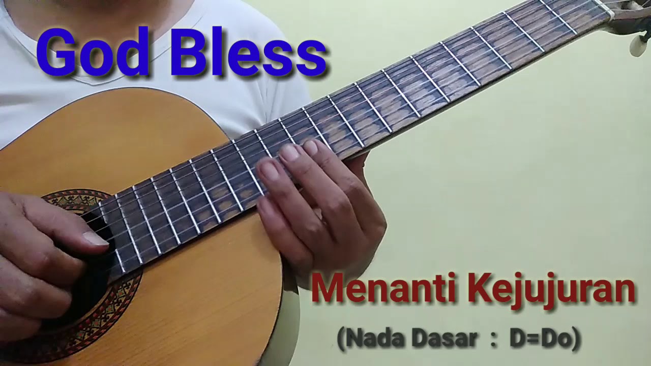 Menanti Kejujuran - God Bless | versi karaoke akustik (cover by @Gitar Akustik)