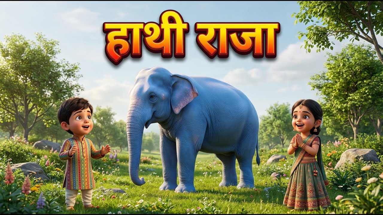 Hathi Raja Kahan Chale - हाथी राजा कहाँ चले | Hindi Nursery Rhymes | Baal Geet In Hindi #hindirhymes