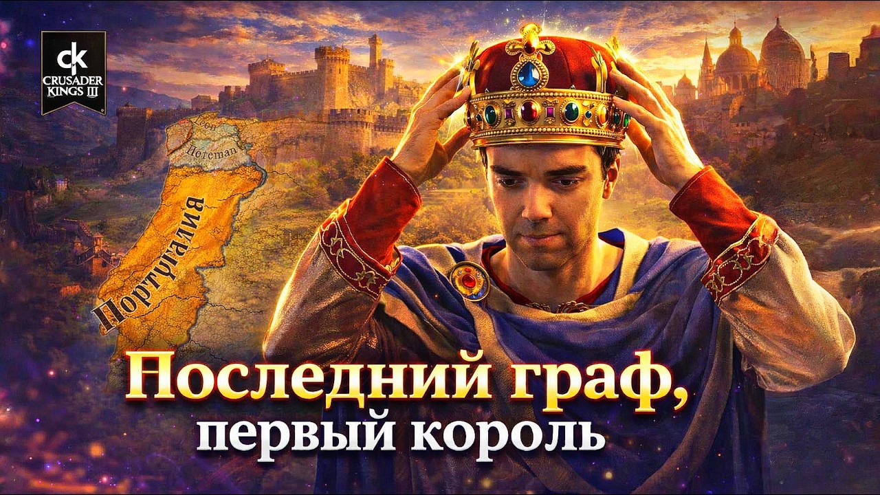 Как стать ПЕРВЫМ королём Португалии в Ck3? Last Count First King | Crusader Kings 3