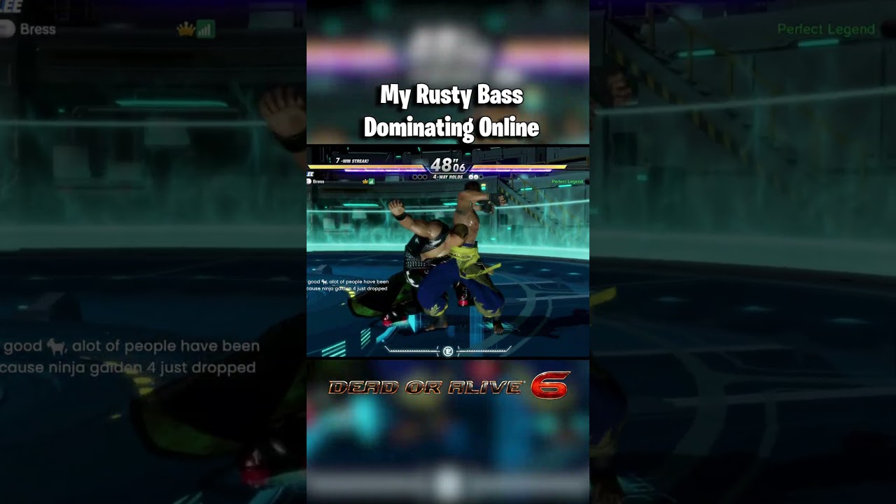 My Rusty Bass Dominating DOA6 Online #deadoralive6 #gaming #foryou #shorts
