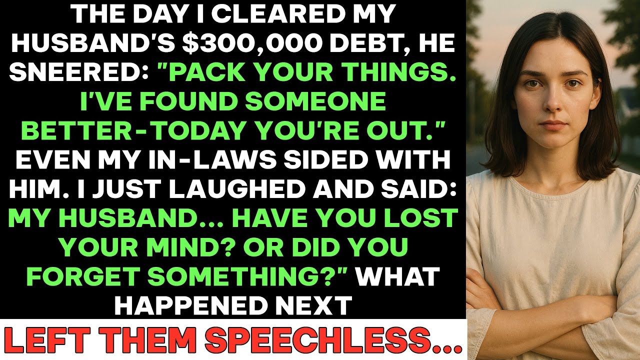 She Paid Off Her Husband’s $300K Debt — Then He Kicked Her Out and Forgot One Thing