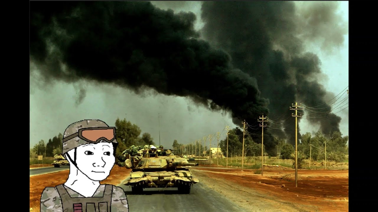 Rock the Casbah but you're the gunner in an M1 Abrams during the Gulf War