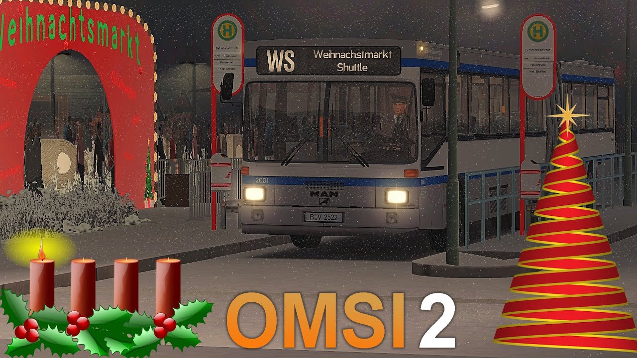 OMSI 2 - Mit dem Losti Weihnachtsexpress zum Weihnachtsmarkt🎅🎄| Krefrath V3 | 1.Adventsspecial 🕯️🎄