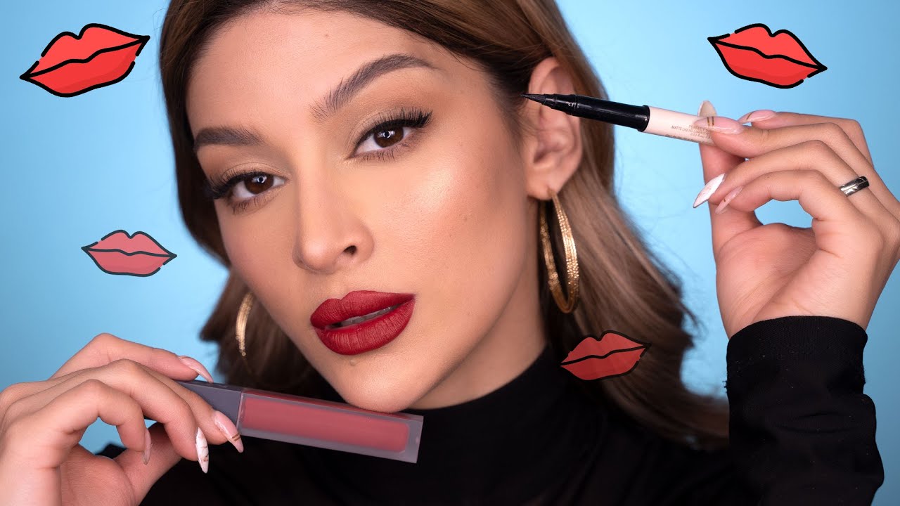 CLÁSICO MAQUILLAJE LABIOS ROJOS PASO A PASO