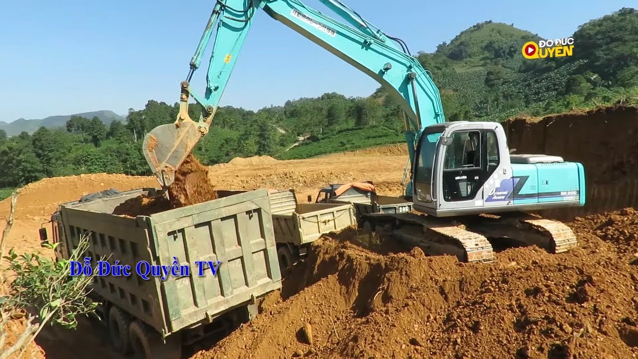 KOBELCO SK200 máy múc đất Ô tô ben và Xe Tải Nặng chở #đỗđứcquyềntv