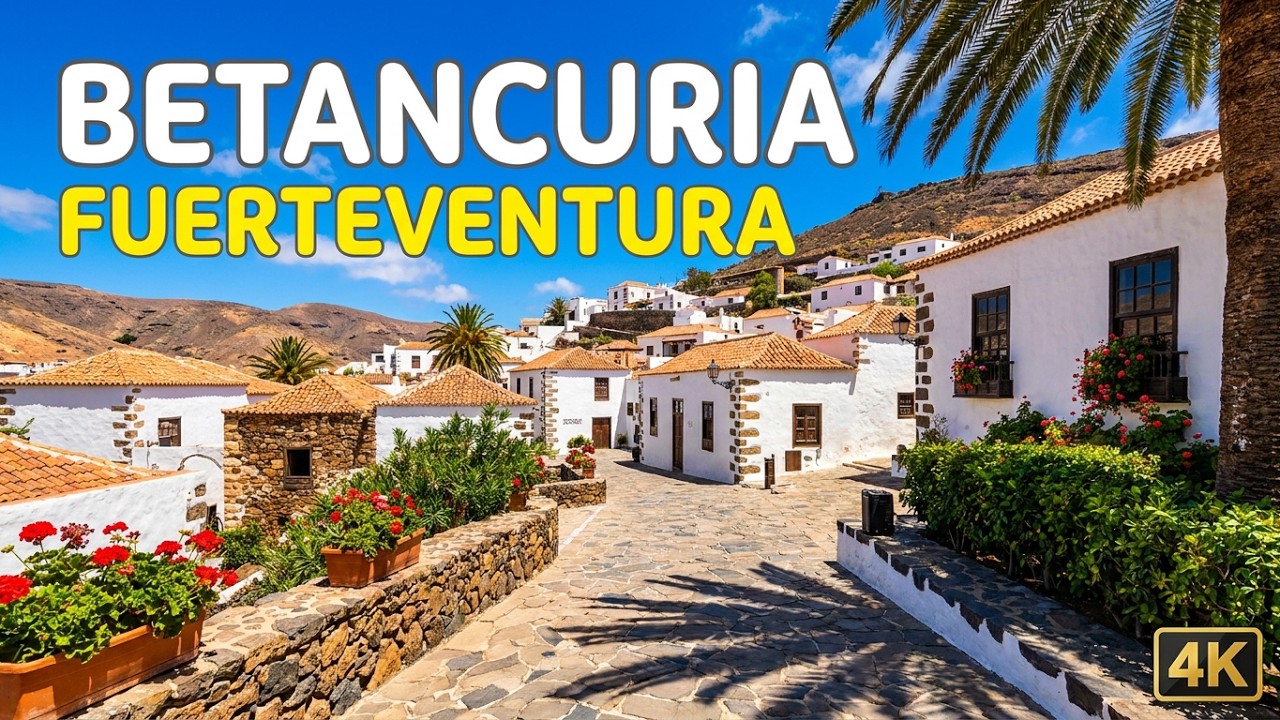 BETANCURIA ♥️ The First City in the Canary Islands | 4K ☀️ Fuerteventura 🇪🇸 No Commentary.
