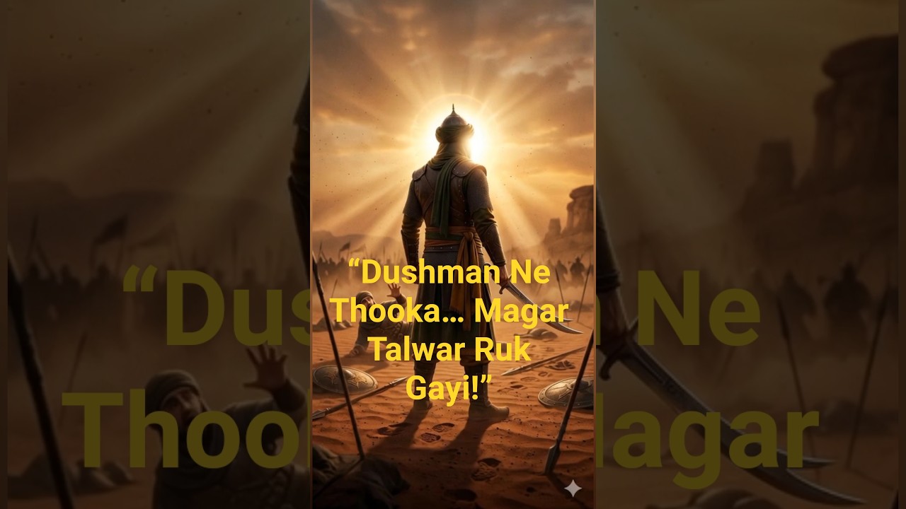 “Dushman Ne Thooka… Magar Talwar Ruk Gayi #islamicreminder #islamicstory #animation #ikhlaqikahani