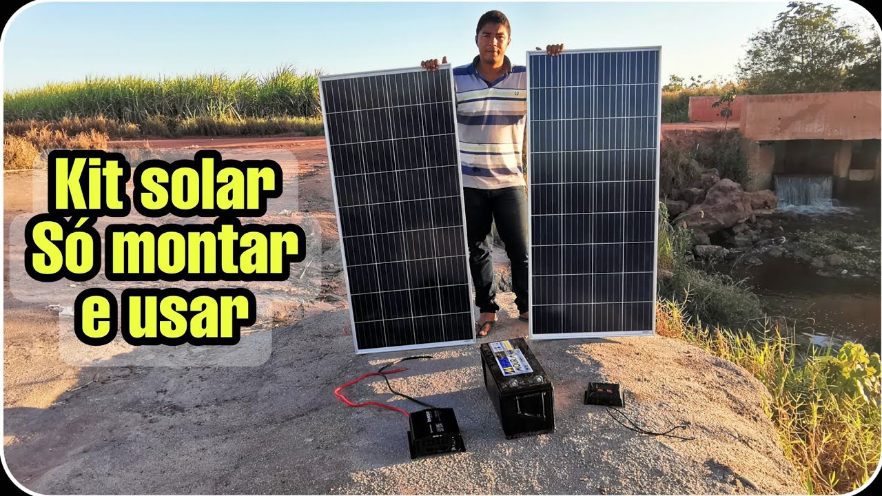 KIT SOLAR PERFEITO PARA USAR NO DIA A DIA LIGA QUASE TUDO. MELHOR EXPLICAÇÃO.
