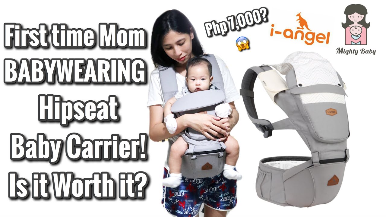 FIRST TIME TO TRY BABYWEARING FT. iAngel Hipseat Baby Carrier