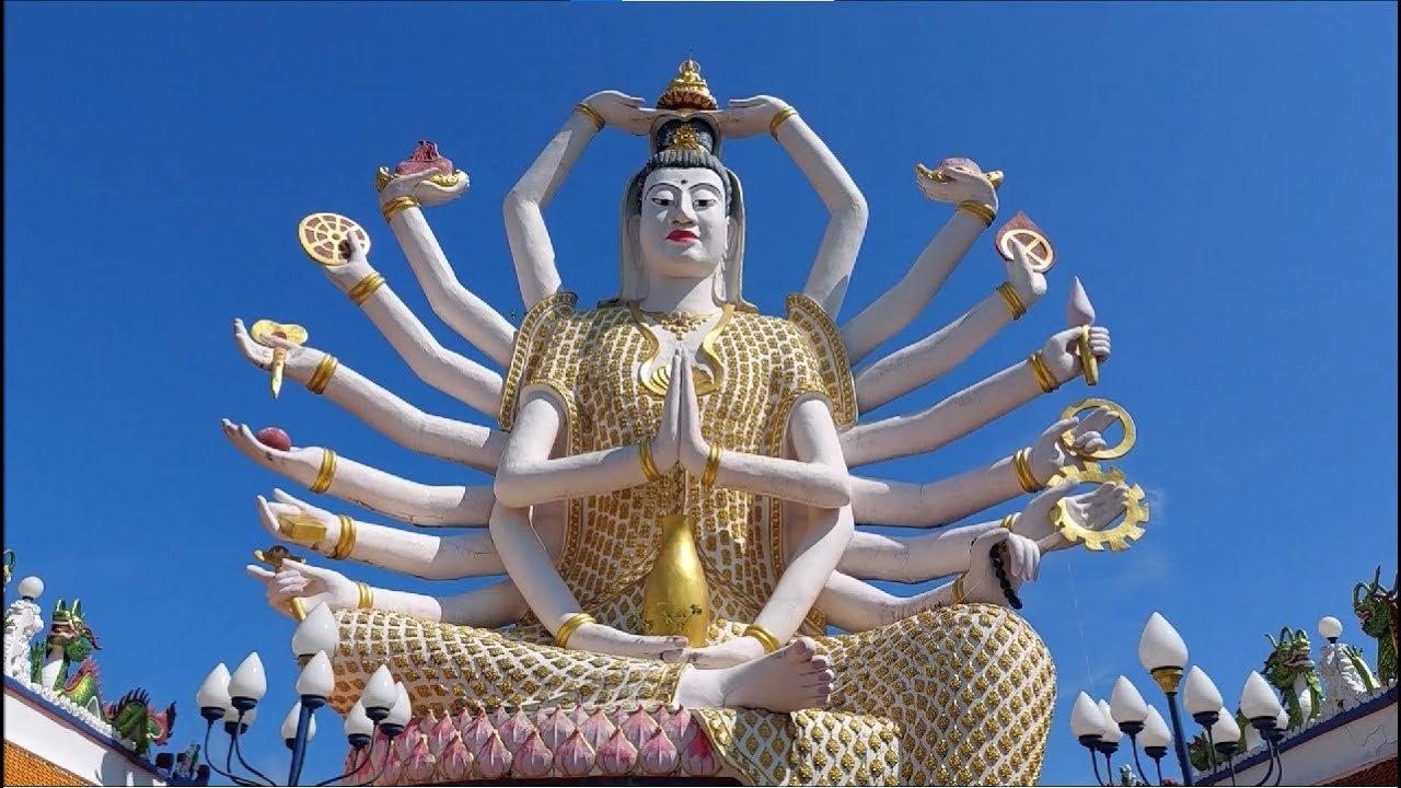 Motorradtour zum Big Buddha und zum Plai Laem Tempel inkl. Raubtierfütterung;-). (Ko Samui/Thailand)