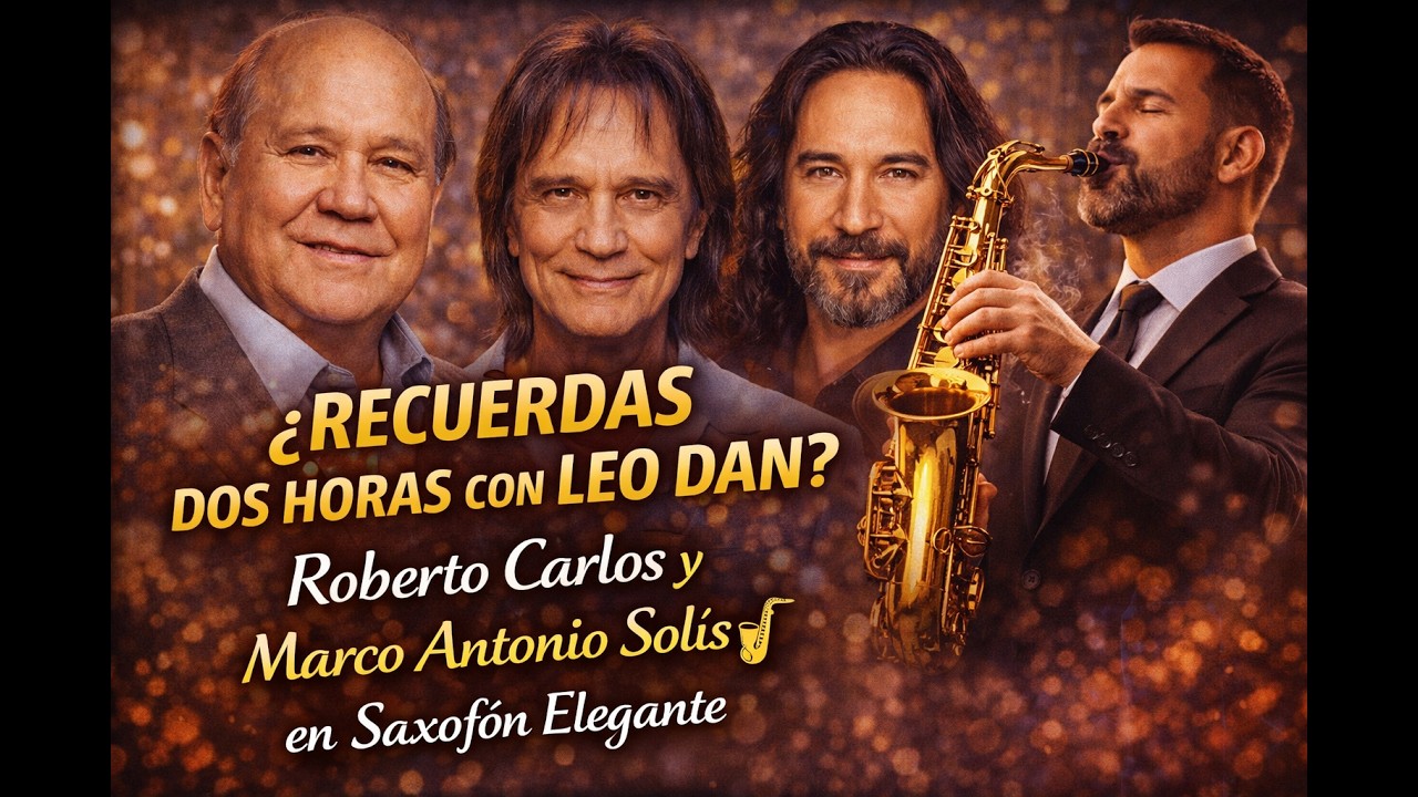DOS HORAS CON LEO DAN ROBERTO CARLOS Y MARCO ANTONIO SOLIS- SAXO ELEGANTE