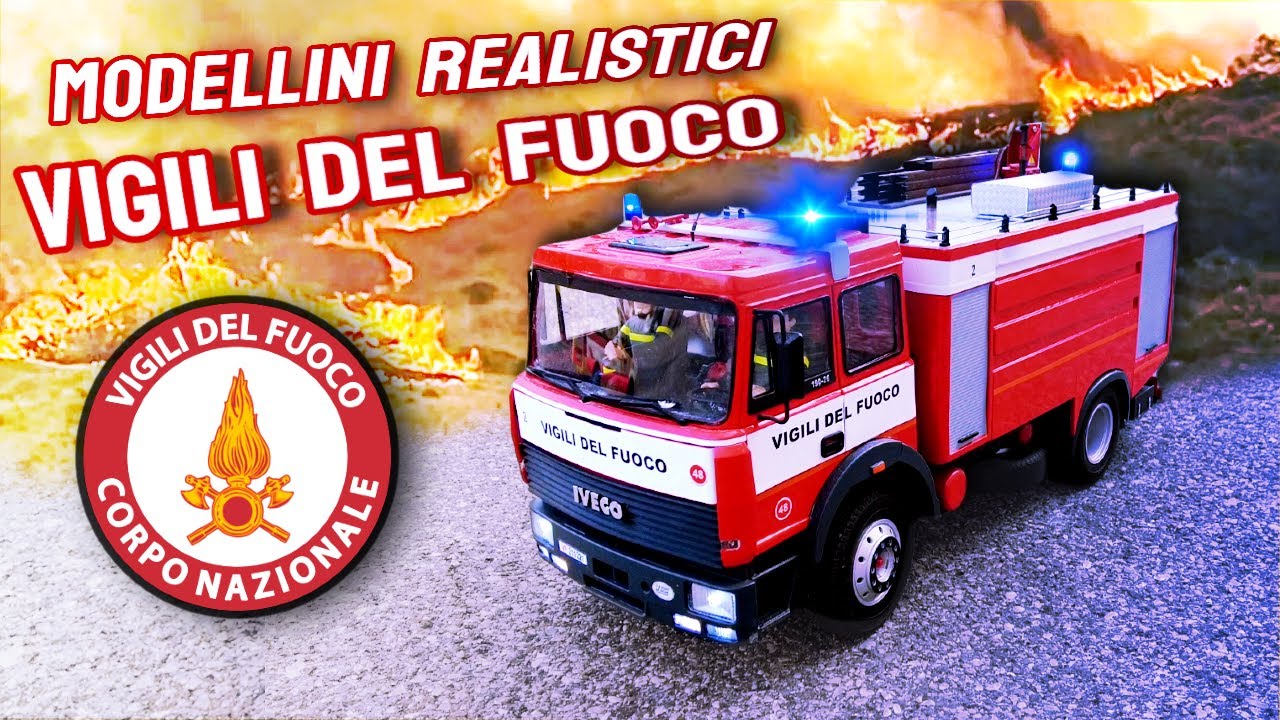 Modellini REALISTICI VIGILI DEL FUOCO + SIMULAZIONE INCENDIO!