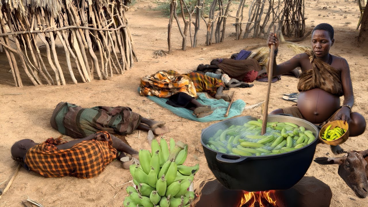 Typically African Village Life Morning Routine of Our Hardworking Mother Raising 37 Kids in Desert🏜️